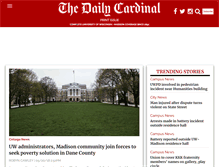 Tablet Screenshot of dailycardinal.com